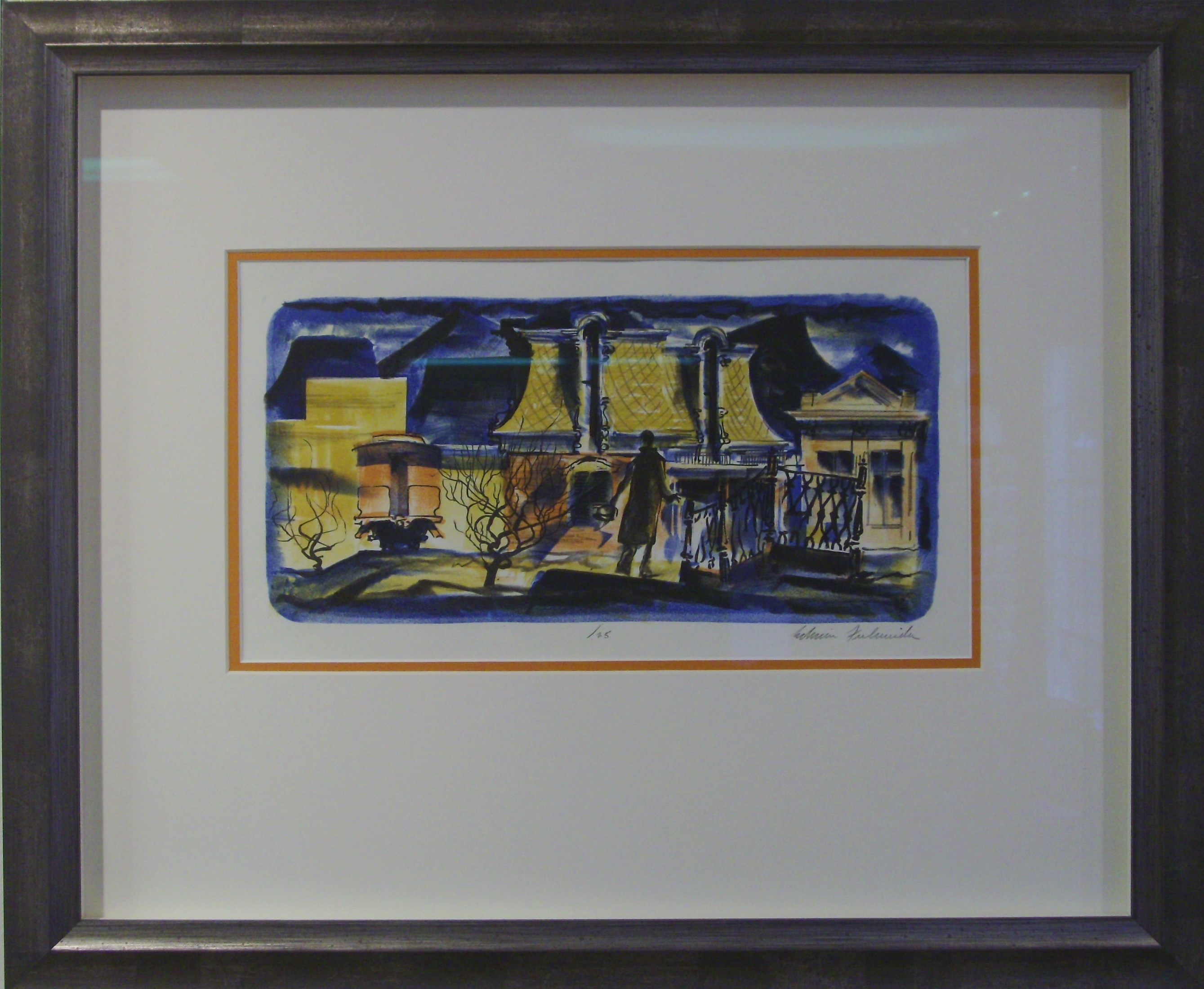 Train lithograph