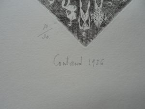 Surrealist etching